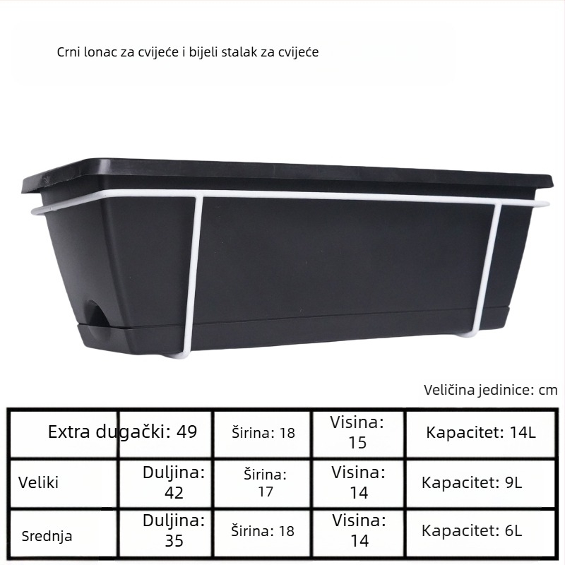 Stalak za cvijeće, željezni, zidni, jednoslojni, za kućno vrtlarstvo i balkon