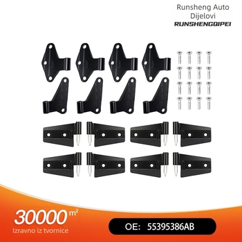 Set za ugradnju vrata šarki za Jeep Wrangler JK (07-18) – aluminijska legura, 16-dijelni set, modeli 55395386AB/AC/AE, RUNSHENG