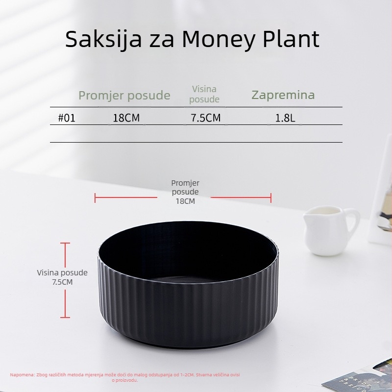 PP- materijal hidropionički spremnik za biljke; otporan na deformacije i izdržljiv; pogodan za stolnu ili podnu upotrebu; proizveden injekcijskim oblikovanjem