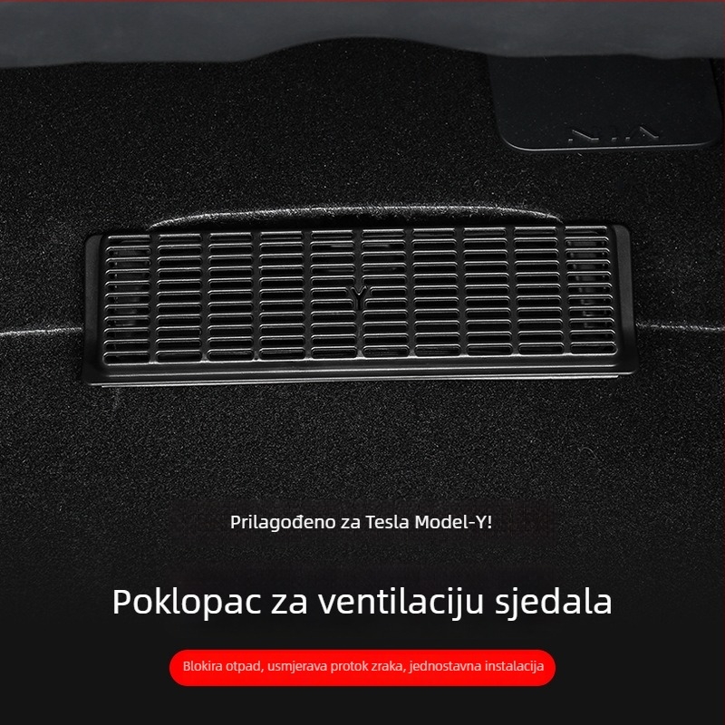 XLYL PVC zaštitni kućište donjeg izlaza zraka stražnjeg sjedala Tesla Model Y – model TSLZY, prilagodba dostupna