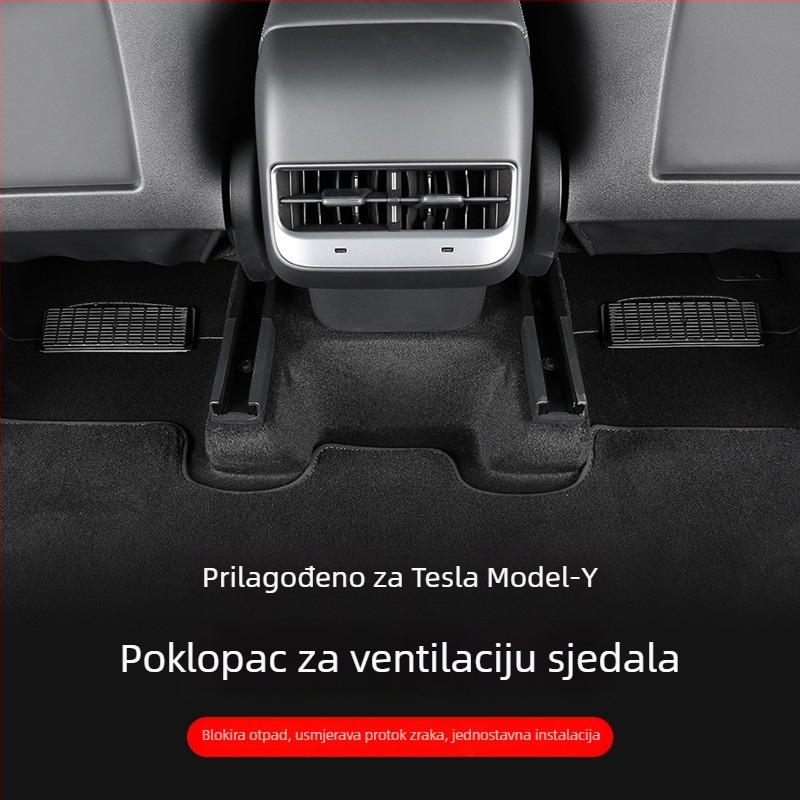 XLYL PVC zaštitni kućište donjeg izlaza zraka stražnjeg sjedala Tesla Model Y – model TSLZY, prilagodba dostupna