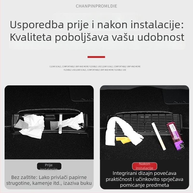 XLYL PVC zaštitni kućište donjeg izlaza zraka stražnjeg sjedala Tesla Model Y – model TSLZY, prilagodba dostupna