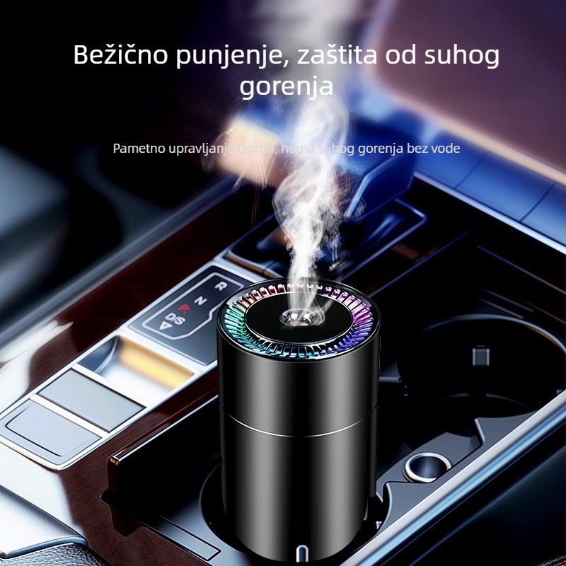 Sjajna šalica automobilni ovlaživač zraka s difuzorom mirisa, USB napajanje, automatsko uključivanje/isključivanje