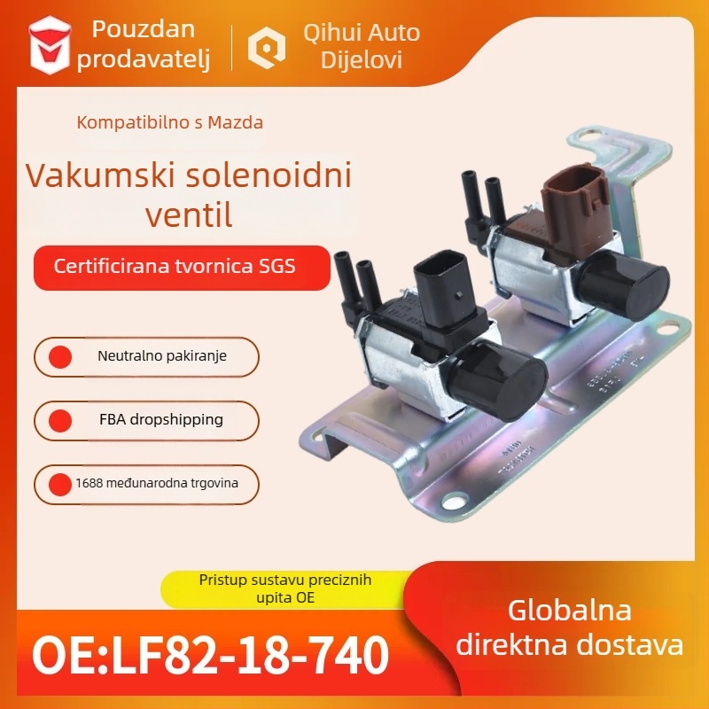 Auto elektromagnetska ventila za klima IQIHUI (K5T81777, LF8218740, K5T46597) – kompatibilno s Mazda 3/5/6/CX-7, plast + ugljična čelika