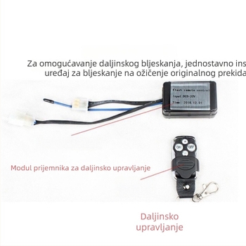 Automobilski LED reflektor s bežičnim daljinskim upravljačem, 12V/24V, duga LED traka s prekidačem, višekanalni