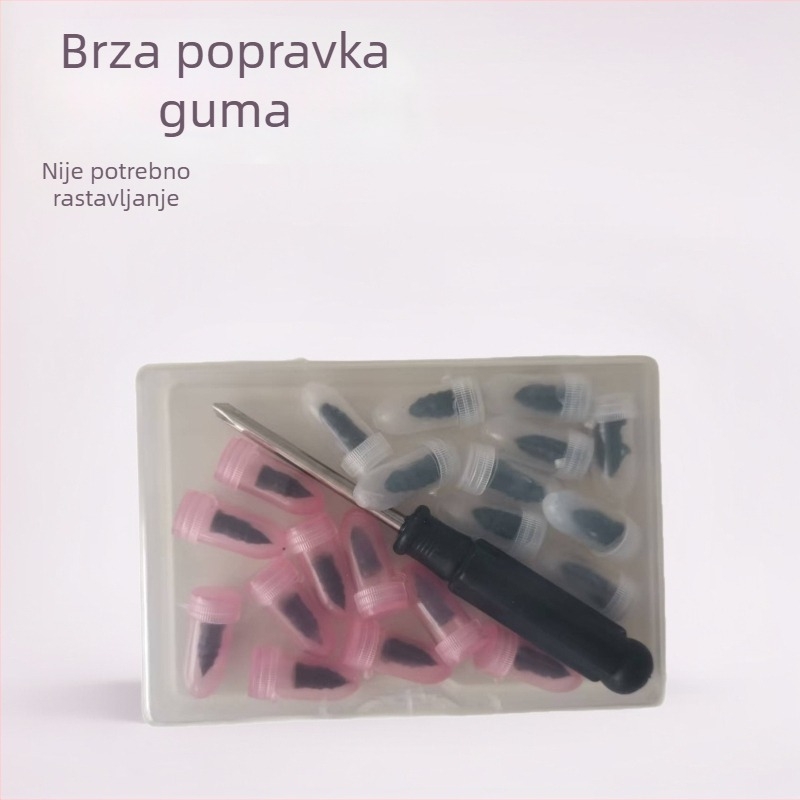 Univerzalni klinovi za popravak pneumatika – gumeni klinovi za električna vozila i motocikle, brza i ne-destruktivna popravak bez demontaže