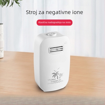 Stolni generator negativnih iona kisika – Kućni pročišćivač zraka, mini stolni model, 3 m³/h, buka ispod 36 dB, pokrivenost 10 m², Kompozitni filtr, Energetska učinkovitost Klasa I