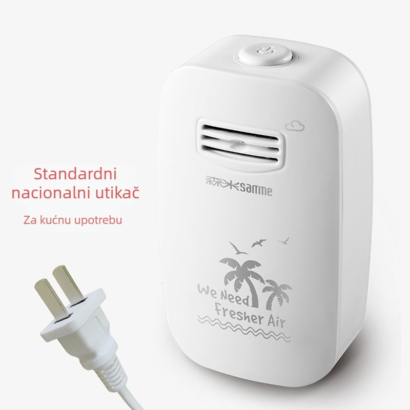 Stolni generator negativnih iona kisika – Kućni pročišćivač zraka, mini stolni model, 3 m³/h, buka ispod 36 dB, pokrivenost 10 m², Kompozitni filtr, Energetska učinkovitost Klasa I