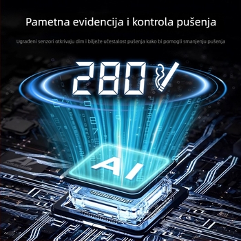 Pročišćivač zraka s negativnim ionima i senzorom, uklanja miris pasivnog pušenja, bežični i prijenosni