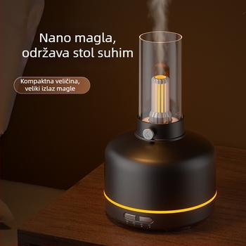 Nova retro aromaterapijska mašina za spavaću sobu s noćnim svjetlom, USB ovlaživač i Bluetooth pročišćivač zraka