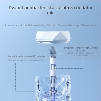 Kristalni USB ovlaživač, stolna noćna svjetiljka, aromaterapija, mali pročišćivač zraka
