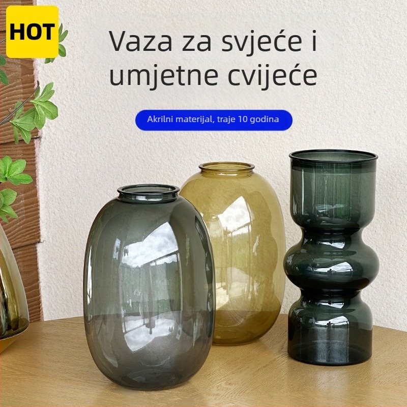 Saksija od smole, podna izvedba, jednostavan stil, za kućno vrtlarenje