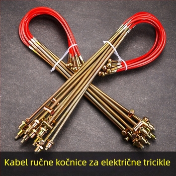 Kabel ručne kočnice za viljuškar i električni tricikl – galvanizirana čelična žica, model P2999, branda Enjoy, opća kompatibilnost