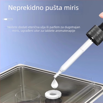 Stolni pametni pepelnjak s negativnim ionima – uklanja mirise i dim (buka <36 dB; protok zraka 50 m³/h; USB napajanje; kontrola gumbom; pogodno za kućnu upotrebu do 10 m²)