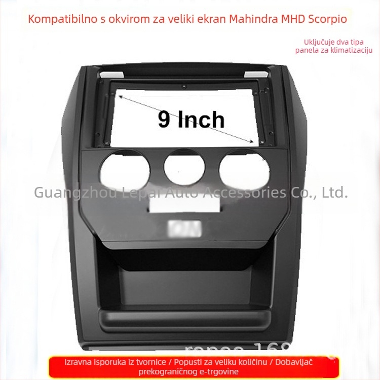 Android okvir navigacijskog panela za Mahindra Scorpio 2015, plastika, 12V, audio modifikacija