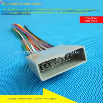 Kabelski konektor za auto audio za Honda Civic / stari CR-V DVD navigaciju, 12V, ABS, Fengdu