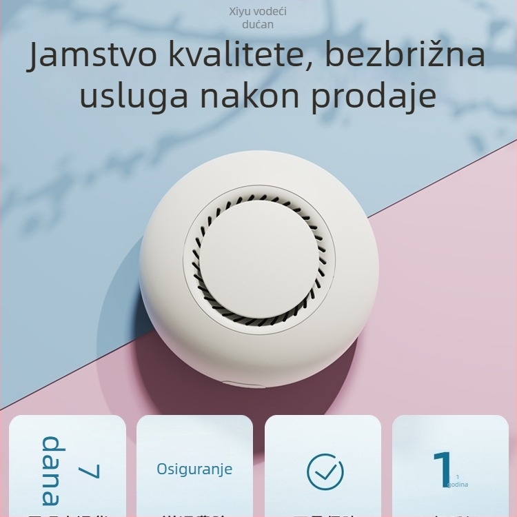 Stolni mini čistač zraka — dezinfekcija, sterilizacija, deodoracija, uklanjanje formaldehida; tiho rada ≤36 dB, USB napajanje, pokrivenost 11–20 m²