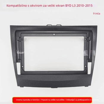 Android navigacijski okvir BYD L3 (2010–2015) za auto audio/DVD, ABS, 12V, 500 g