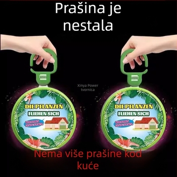 Stolni pročišćivač zraka s apsorpcijom prašine, plastično tijelo, okrugla glava, čisti zrak, proljeće 2025 pokretanje