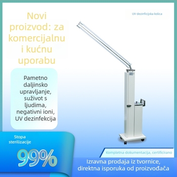 UV uređaj za dezinfekciju zraka, zidni montažni, pokriće 61 m²+, UV zračenje i negativni ioni, niski šum do 36 dB, napajanje iz utičnice, komercijalna uporaba