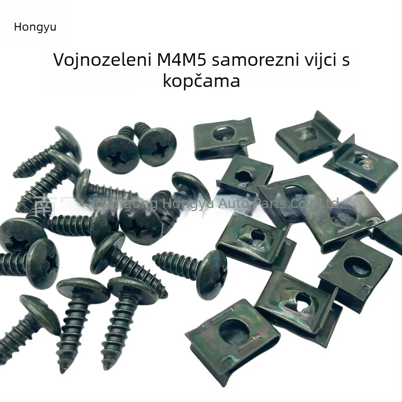 M4 M5 Električni pedal za motocikl i automobil, plastična pokriva, metalni držač, samorezni vijak, U-oblik klip, baza