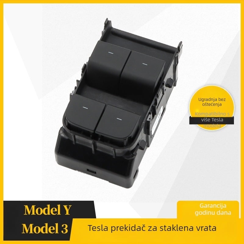 Prekidač podizanja stakla za Tesla Model 3/Y, 12V, 40 g, 1081037-02-G/1081037-01-C