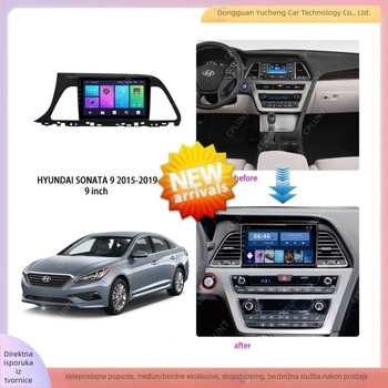 Android navigacijski DVD okvir za Hyundai Sonata 9 (2015–2019) – ABS+PC, 1 kg, kompatibilno s Sonata 9