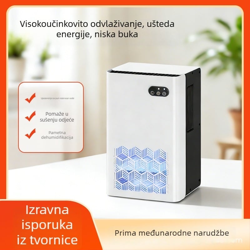 Kućni pročišćivač zraka za kućne ljubimce s negativnim ionima, HEPA i aktivnim ugljenom — deodoriranje, uklanja PM2.5 i formaldehid, tiši rad 36–45 dB, protok zraka 151–300 m³/h, model K2