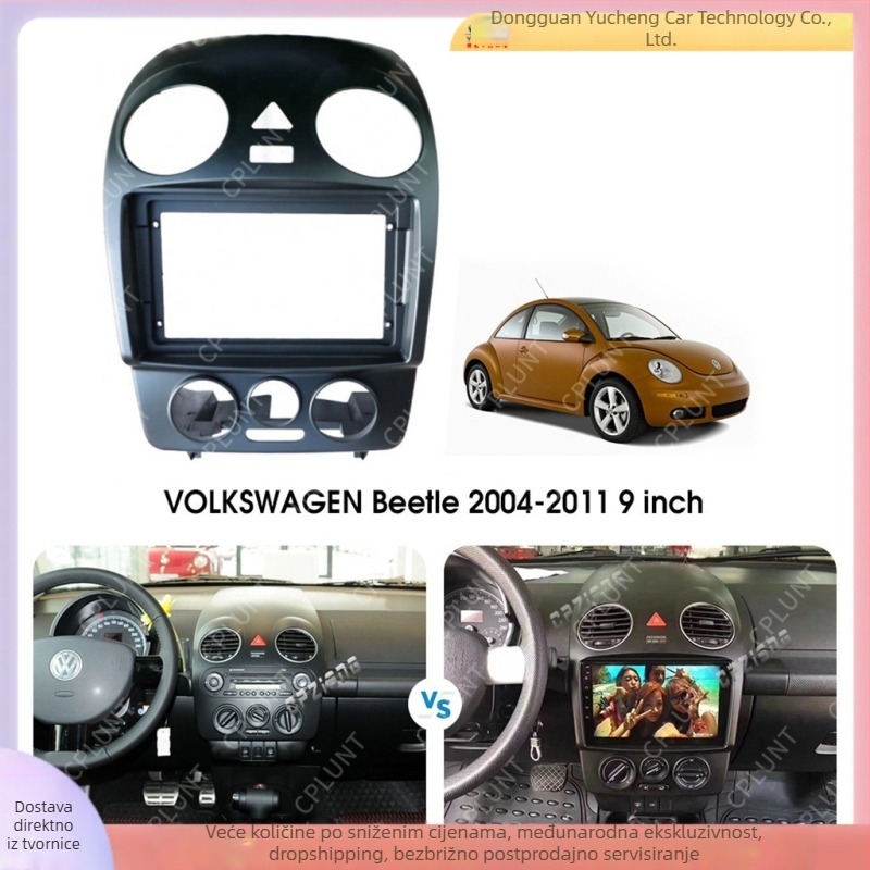 Android navigacijski okvir za Volkswagen Beetle radio/DVD ploču | ABS+PC | 2004-2011 | 1 kg
