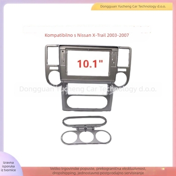 Okvir za središnju navigaciju i DVD za Nissan X-Trail i Qijun – ABS+PC, modeli 2003–2007, težina 1 kg, podrijetlo Dongguan, Kina