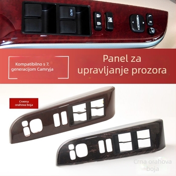 Lijevi prednji panel prekidača podizanja prozora za Camry 12–17 (sedmo generacije) — model 74232-06490-EO — plastika