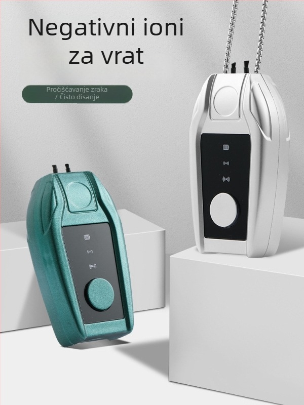 Prenosivi pročišćivač zraka oko vrata s negativnim ionima – niski nivo buke, USB napajanje, pogodan za prostore do 10㎡