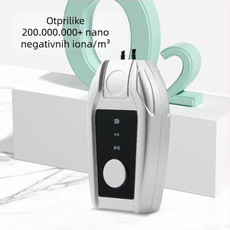 Prenosivi pročišćivač zraka oko vrata s negativnim ionima – niski nivo buke, USB napajanje, pogodan za prostore do 10㎡