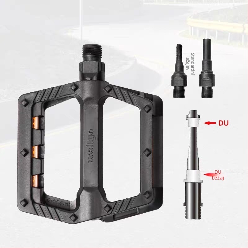 Pedalna ploča za bicikl s proširenom površinom pedala za bolje prianjanje i lakše vožnje (Model WILLGO B239, aluminijska legura, za sklopive/gradske/putničke bicikle i bicikle s malim kotačima)