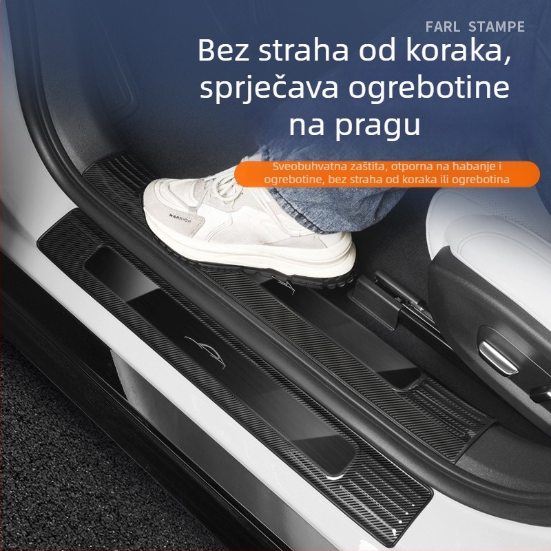 Zaštita praga za Xiaomi Su7 – Nehrđajući čelik, Otporna na ogrebotine, Bez prilagodbe