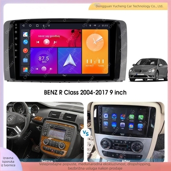 Okvirni držač za navigacijski panel Mercedes-Benz R-Class (R300/R350) • Materijal: ABS+PC • Težina: 1 kg • Kompatibilno: R-Class R300/R350 • Godine: 2006–2014