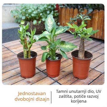 Plastična posuda za cvijeće, otporna na koroziju, podni model, seoski stil, za kućno vrtlarenje
