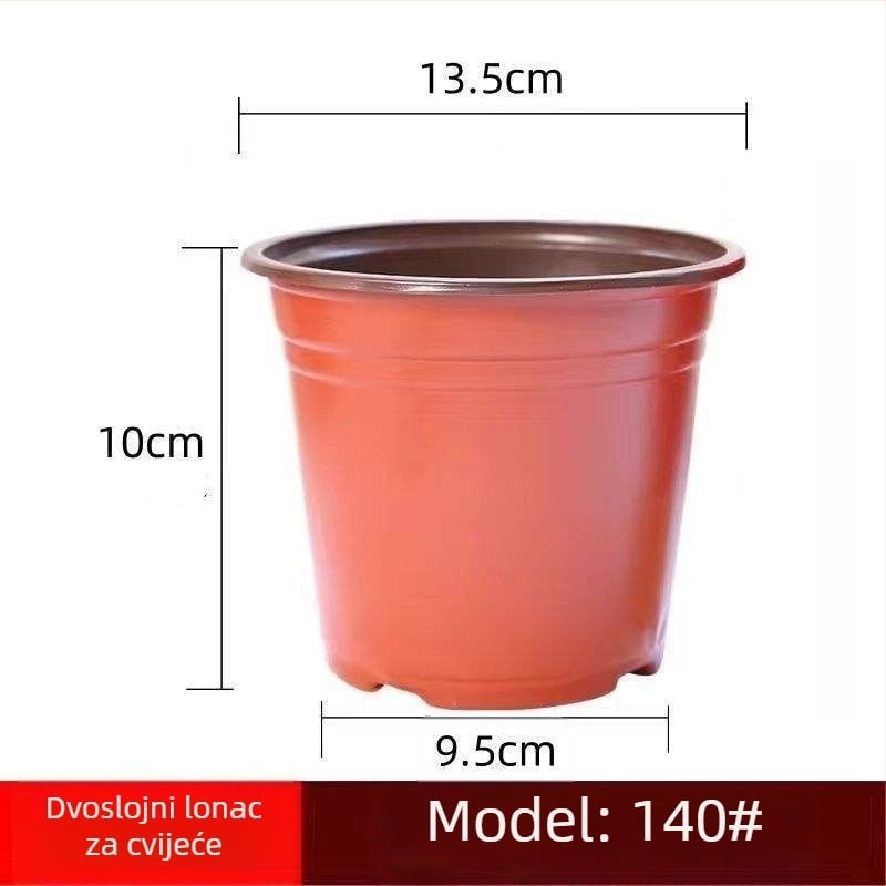 Plastična posuda za cvijeće, otporna na koroziju, podni model, seoski stil, za kućno vrtlarenje