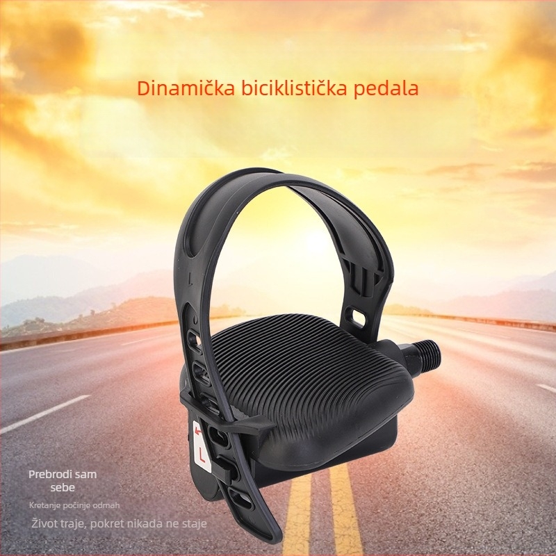 Pedale za spining bicikl – Marka Excellent, Model 001, Plastika, Protuklizne, Teksturirane