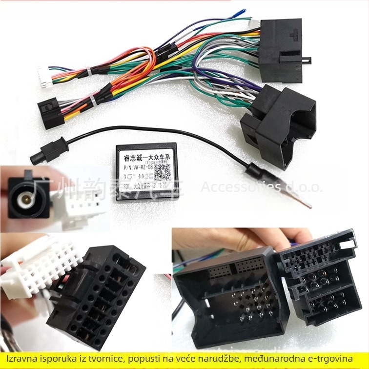 VW Android navigacijski kabelski adapter 16P – VW-65, bakar, 0,6 kg, audio modifikacija