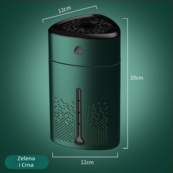 Kućni ovlaživač zraka i pročišćivač zraka (Aromaterapija, USB napajanje, stolni, 31–40 m², 1 izlaz magle)