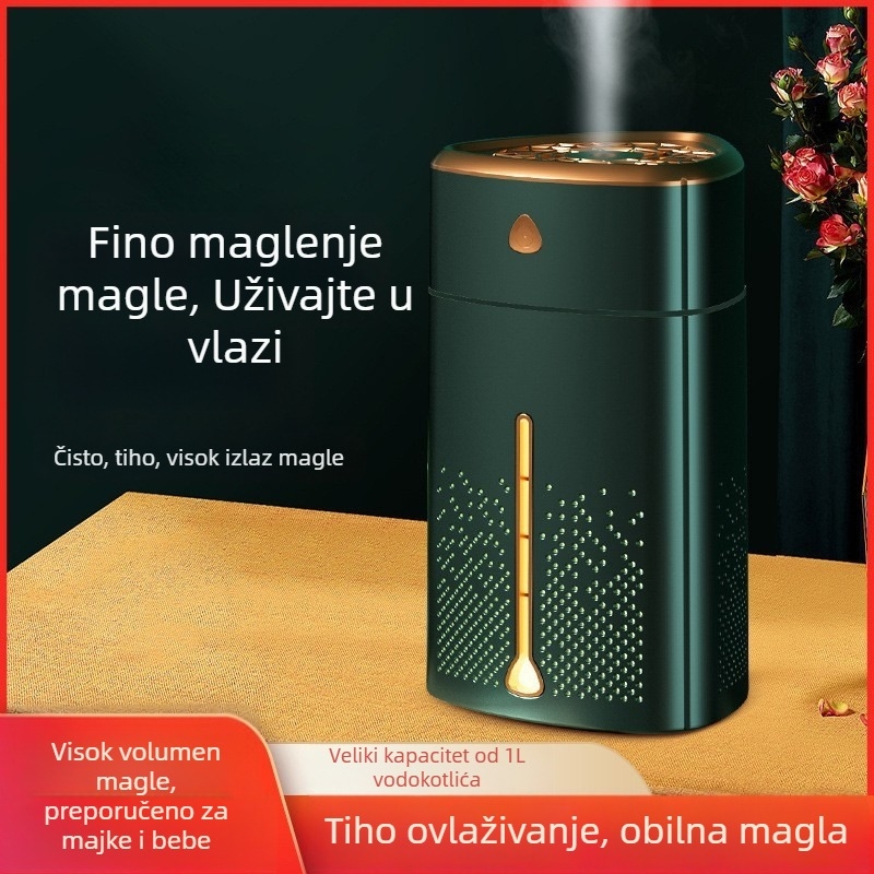 Kućni ovlaživač zraka i pročišćivač zraka (Aromaterapija, USB napajanje, stolni, 31–40 m², 1 izlaz magle)