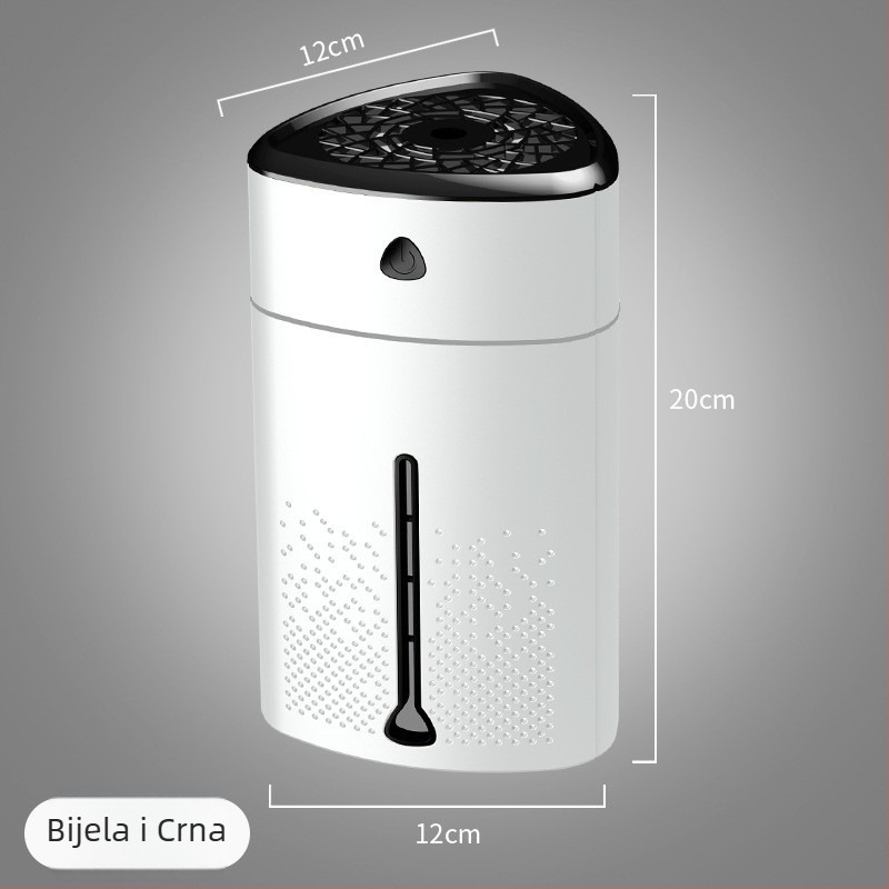 Kućni ovlaživač zraka i pročišćivač zraka (Aromaterapija, USB napajanje, stolni, 31–40 m², 1 izlaz magle)
