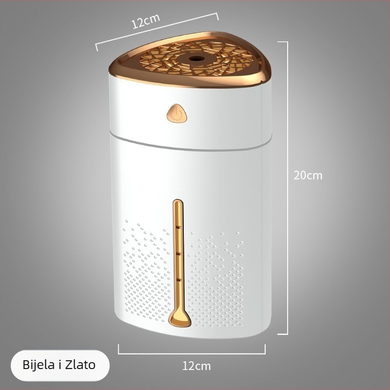 Kućni ovlaživač zraka i pročišćivač zraka (Aromaterapija, USB napajanje, stolni, 31–40 m², 1 izlaz magle)