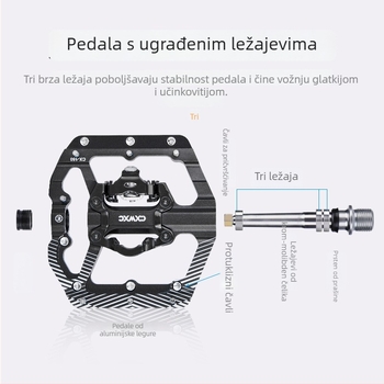 Ravne pedale za bicikl od aluminijske legure s ležajevima za planinske bicikle