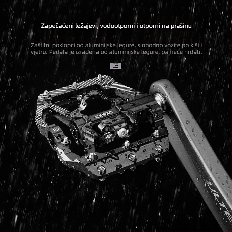 Ravne pedale za bicikl od aluminijske legure s ležajevima za planinske bicikle