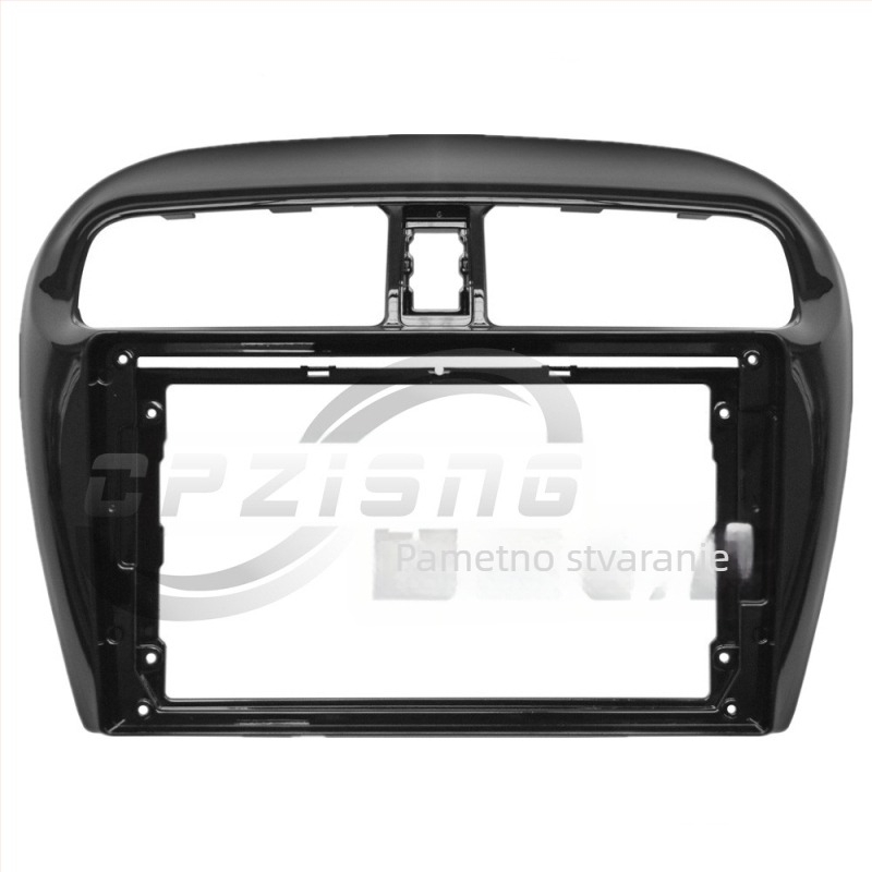 Okvir ploče za navigacijski zaslon velike veličine za Mitsubishi Mirage 2012-2018 (Panel + kabel; Plastika; 0,9 kg; Mirage/Attrage; AT automat)