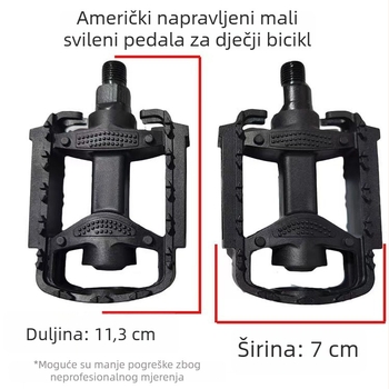 Prilagodljiva pedala ploča za planinske i dječje bicikle — plastična, model 0465
