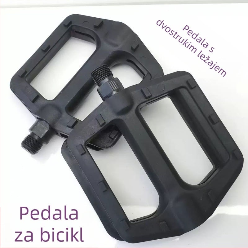 Peda za planinski bicikl - plastične pedale s dvostrukim kugličnim ležajevima, marka Yx, model Plastic double-bead pedals, pogodno za planinske bicikle