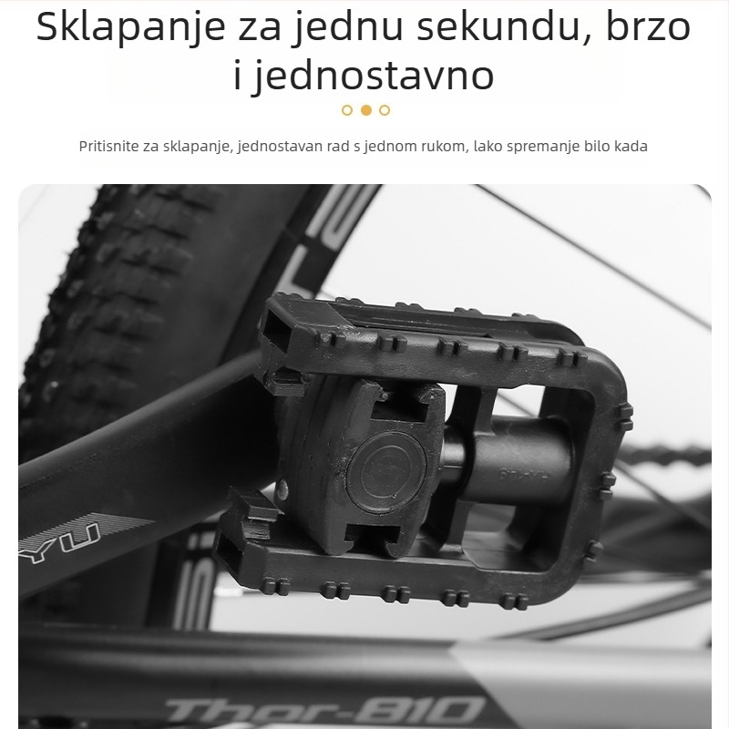 CUAKEX 149 Sklopivi pedali za bicikl, plastični najlon, kompatibilni sa svim modelima